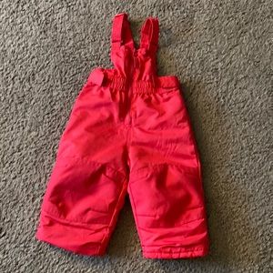 Hot Pink Snow Pants- 12 M